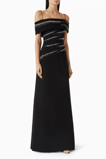 فستان سهرة نادين كريب