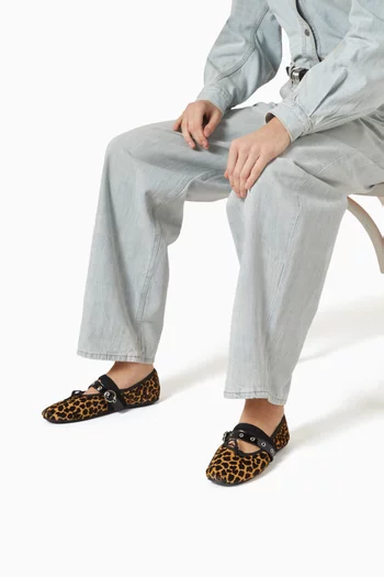 Ballet Twist Ballet Flats in Pony Hair