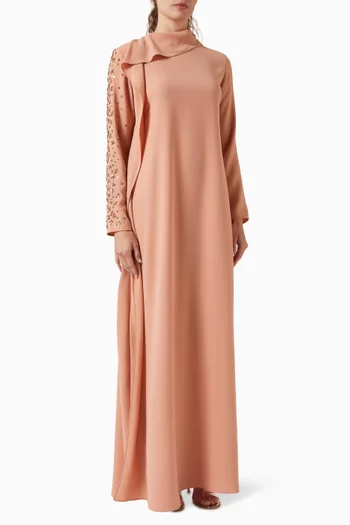 Embellished Ruffle Dress