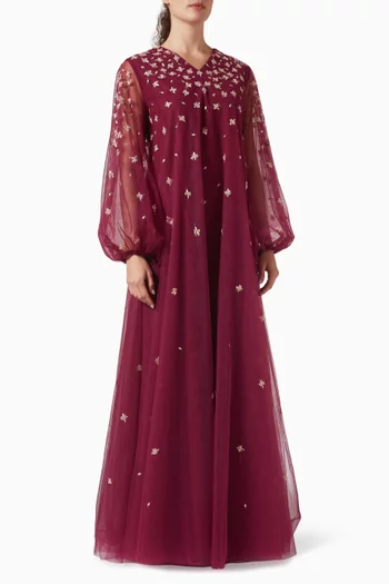 Embellished Maxi Dress in Tulle