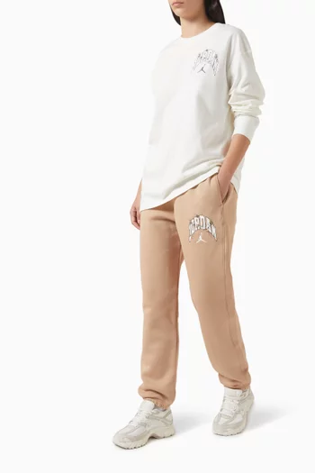 بنطال رياضي جوردان بروكلين بنقشة ريالتري صوف