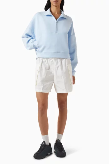 بلوزة 24.7‏ بقصة فضفاضة وتقنية Dri-FIT‏ قماش امبوسبلي سوفت