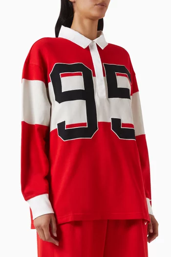 تي شيرت بولو رياضي بطبعة