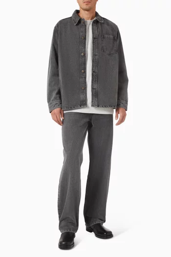 بنطال جينز روي باهت دينم