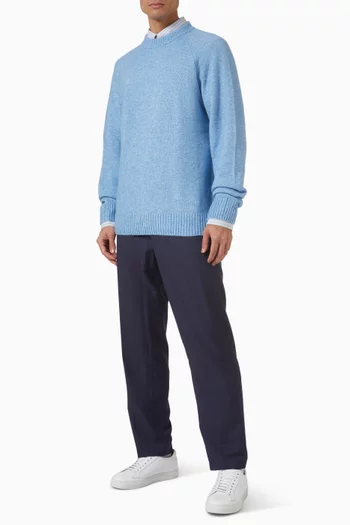 Gilbert Crewneck Sweater in Wool-blend