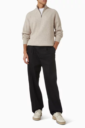 Eduard Half-zip Sweater in Merino Wool