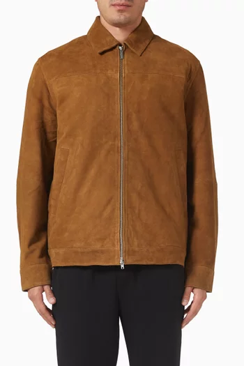 Nyle Coach Jacket in Suede