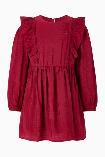 فستان كشكش بتصميم حرف A‏