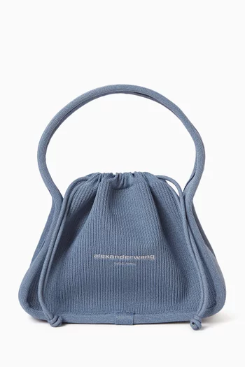 Small Ryan Bag in Reflective Rib-knit