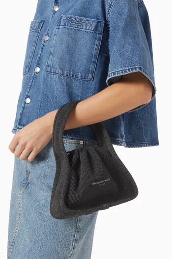 Small Ryan Bag in Reflective Rib-knit