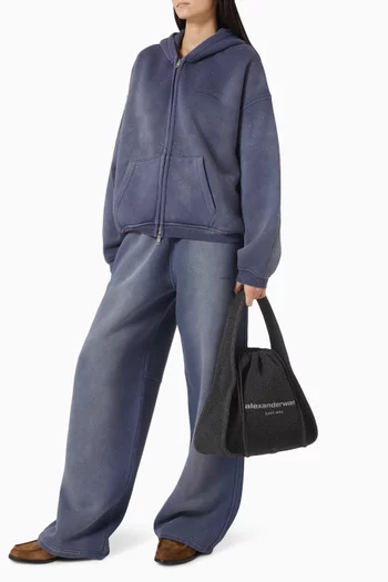 Large Ryan Bag in Reflective Rib-knit