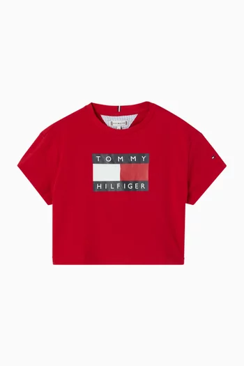 تي شيرت بشعار العلم قطن