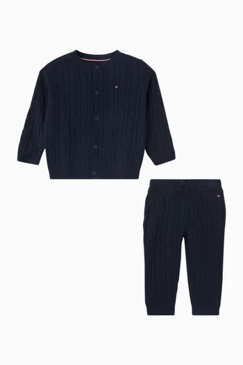 Logo Sweater & Pants Gift Set in Knit