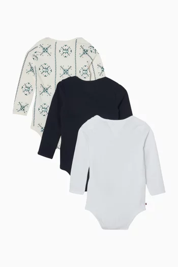 طقم لباس قطعة واحدة بشعار الماركة