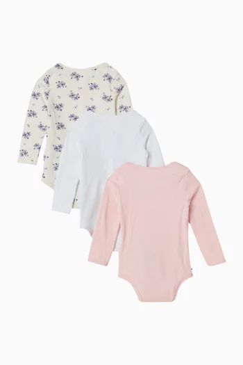 طقم لباس قطعة واحدة بشعار الماركة، 3 قطع