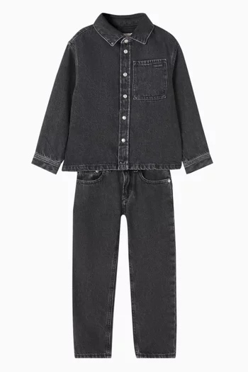 Mid-rise Straight-fit Jeans in Denim