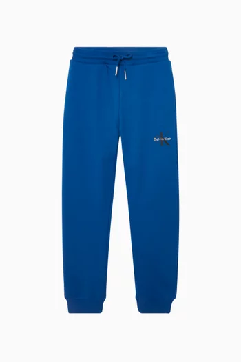 Monogram Logo Sweatpants in Cotton