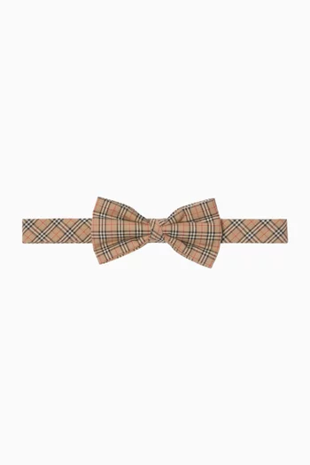 Check Bow Tie in Cotton Poplin