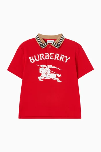 Johane Graphic Polo T-shirt in Cotton