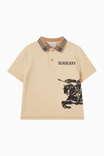 تي شيرت بولو جوهان مطرز قطن