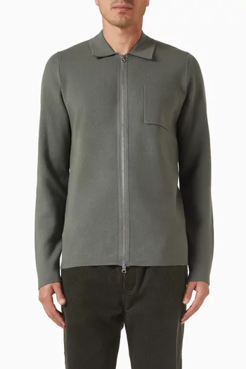 Guna Zip Sweater in Knit