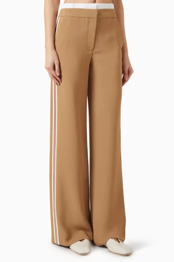 Eugene Wide-leg Pants in Viscose Blend