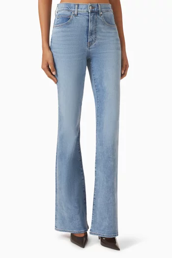 Beverly Skinny Flared Jeans in Denim