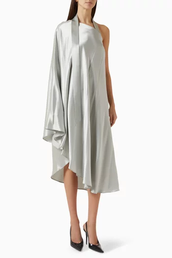 Solstice Poncho Dress in Silk