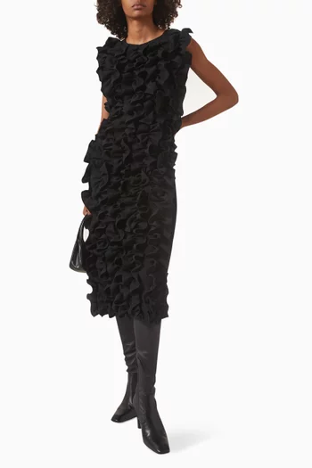 فستان ستراتا بكشكش