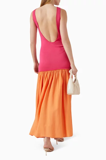 Camila Low-back Dress in Viscose Blend