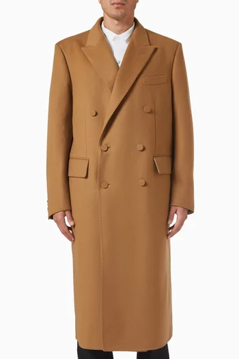 Double Splittable Coat in Wool & Cashmere