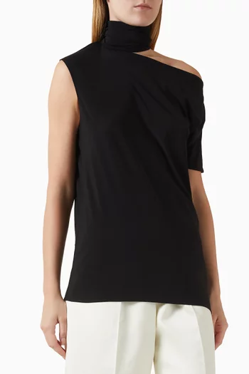 Sirin Asymmetric Scarf Top