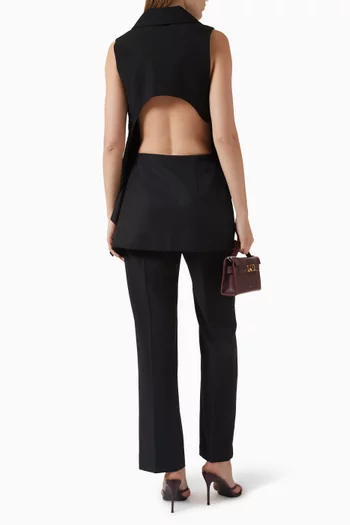 Leje Curved-back Top in Cupra Rayon Blend