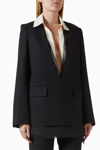 Nith Collar-detail Blazer