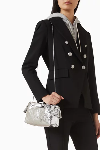 Small Stash Bag in Metallic Leather