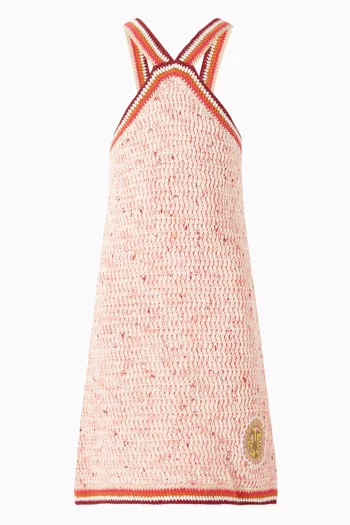 فستان برباط حول الرقبة بيشنس بنسيج قطن