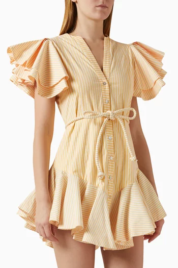 فستان أربولادا قصير مزيج قطن