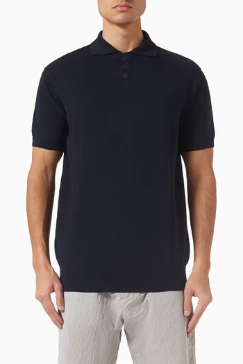 تي شيرت بولو منسوج من القطن