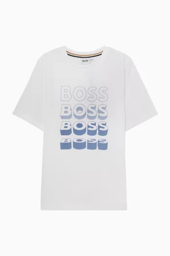 Logo Print T-shirt in Cotton