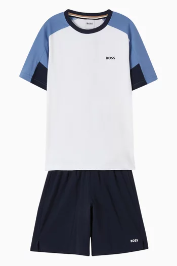 Logo T-shirt & Shorts Set