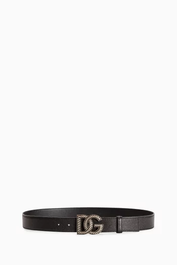 DG Belt in Alpine-print Leather