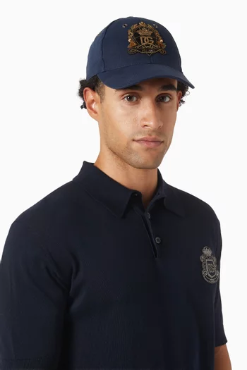 DG-patch Baseball Cap in Cotton-drill