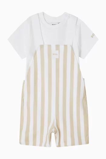 Dungarees Set in Cotton