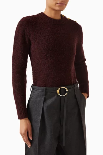 Knot Ring Belt in Leather