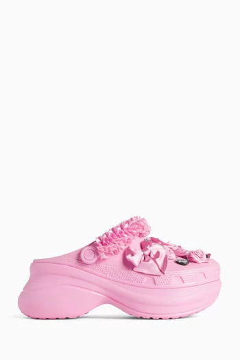 حذاء مفتوح من الخلف مزين بحلي جيبيتز إيثيلين فينيل أسيتات (إيفا) بالنسياغا × كروكس