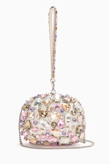 كلاتش بيد علوية مرصع بالكريستال ستان