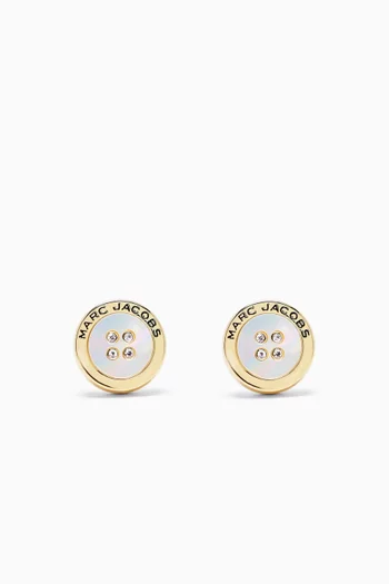 The Button Mother-of-Pearl Stud Earrings