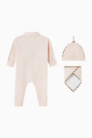 طقم هدايا للرضع قطن مطاطي، 3 قطع