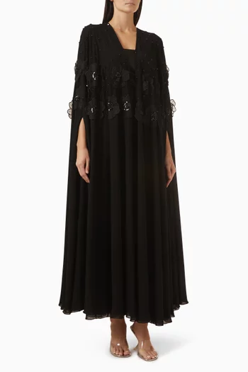 Embellished Abaya in Chiffon