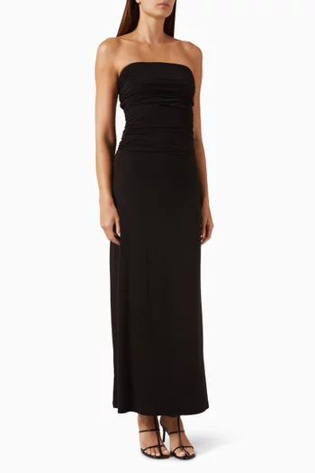 فستان راي بفتحة رقبة بلا حمالات